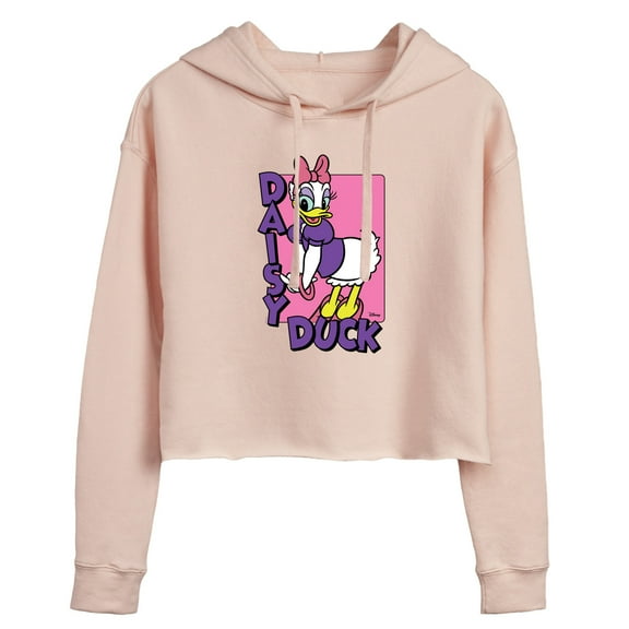 Disney - Daisy Duck - Juniors Cropped Pullover Hoodie