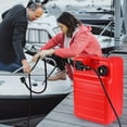 thumbnail image 4 of Garvee Réservoir de Carburant pour Bateau Portable avec Conduite de Carburant, 6 Gallons, 11.6 Pouces x 9.8 Pouces x 17.8 Pouces, Rouge, 4 of 7