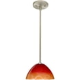 thumbnail image 2 of 1TT-4201SL-SN-Besa Lighting-Tessa - 1 Light Stem Pendant In Contemporary Style-5.5 Inches Tall and 10.5 Inches Wide-Satin Nickel Finish-Solare Glass, 2 of 3