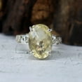 thumbnail image 2 of Yellow Citrine Silver Ring, 925 Sterling Silver Citrine Ring, Citrine Gemstone Ring, Boho Citrine Silver Ring For Women, Birthday Gifts,...., 2 of 3