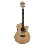Luna Flora Rose Acoustic-Electric Guitar