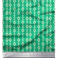 thumbnail image 1 of Soimoi Green polyester Crepe Fabric Artistic Geometric Decor Fabric Printed Yard 52 Inch Wide, 1 of 5
