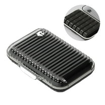 LBGAJGS Weekly Pill Organizer 3 Time a Day, 7 Day Portable Travel Pill Case, Medication Holder Container, Daily Pillbox Dispenser for Vitamin Supplement, Black