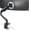 Black, variant on ARES WING Height Adjustable Monitor Arm, Heavy Duty Desk Mount for 13-49 in Monitors, 40 lb, Vesa 75/100, Black
