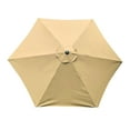 thumbnail image 2 of Topchances 6 Rib Khaki Patio Umbrella Canopies, Water-Resistant, 2 of 10