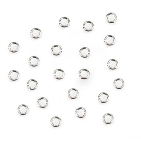 Jump Ring Sterling Silver Plated 16G 6Mm 25Pc