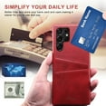 thumbnail image 4 of ELEHOLD Wallet for Samsung Galaxy S24 Plus Case,Back Credit Card Holder Leather Protective Shockproof Cover Slim Fit Lightweight Samsung Galaxy S24 Plus Case,Red, 4 of 5