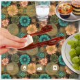 thumbnail image 6 of Pioneer Flower Floral Print Pattern Round Tablecloth 60 X 60 Inch, Wrinkle Resistant Wipeable Table Cloth for Kitchen Dining Picnic Patio Party, 6 of 6