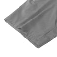 thumbnail image 4 of Glisme Men's Trousers Solid Color Elastic Waist With Drawstring Summer Breathable Men Casual Pants Size XL Dark Gray, 4 of 4
