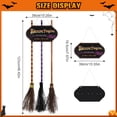 thumbnail image 5 of Halloween Decorations - Halloween Decor - Broom Parking Sign with 3 Wooden Witches Brooms - Broom Parking Only Cute Decoration for Front Porch Wall Decor Home Office Indoor, 5 of 8