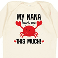 thumbnail image 4 of Inktastic Nana Loves Me Grandson Boys or Girls Long Sleeve Baby Bodysuit, 4 of 5