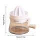 thumbnail image 3 of Exprimidor manual de cítricos | Exprimidor de mano para limón y naranja con vaso medidor y rallador integrados | Diseño ligero y portátil de plástico | Extractor de frutas fácil de limpiar para, 3 of 8