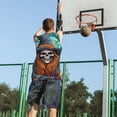 thumbnail image 5 of Sikiie Cartoon Pumpkin Skull Basketball Jersey Reversible Men's Mesh Athletic Sports Shirts Training Practice S-4XL3X-Large, 5 of 6