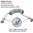 thumbnail image 2 of Home Plastic Spring Flexible Shower Hose for Water Plumbing Toilet Bidet Sprayer, 2 of 7