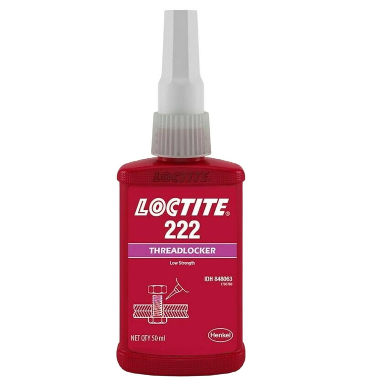 5x Loctite 222 Low Strength Threadlocker For Low Strength Metals 50 ml