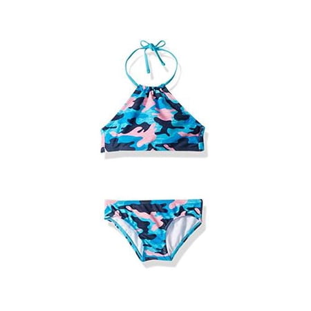 Kanu Surf Mahina Beach - Bikini Sportivo Due Pezzi Con Reggiseno A Halter Per Ragazze, Costume Da Bagno - 3
