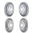 thumbnail image 1 of Genius Front Rear Coated Disc Brake Rotors Kit for Car Toyota Corolla KG-101307, 1 of 9