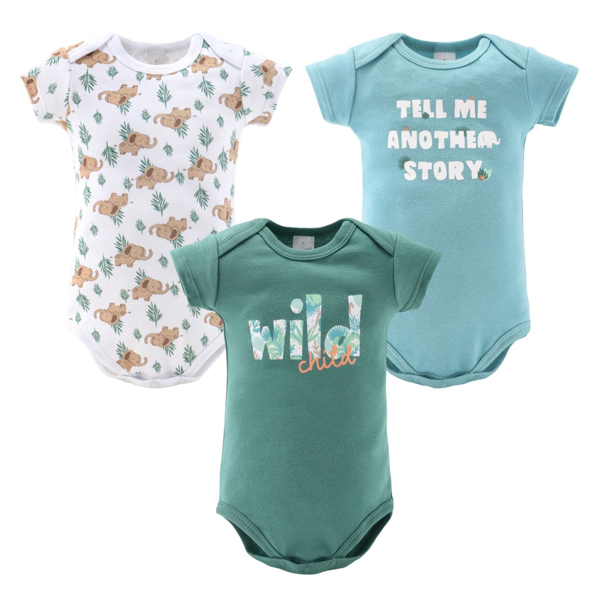 The Peanutshell 16-Piece Baby Layette Newborn Clothing Gift Set for 6 to 9 Months, Wild Jungle