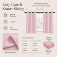 thumbnail image 6 of Lapalife 2 Panel Blackout Kitchen Curtains, Grommet Short Window Curtains for Kitchen Bathroom Cafe, Pink, 33"x 36", 6 of 8
