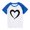 Blue, variant on Ovbmpzd Girls' Tops, Tees & Blouses Black Plus Size Casual Heart Prints Pullover Tees Shirts for Girls 3 Years