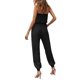thumbnail image 4 of Txlixc Mono largo de verano para mujer, sin tirantes, con hombros descubiertos, mono de una pieza con cinturón Txlixc Estilo de ocio, 4 of 5