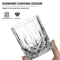 thumbnail image 4 of TINANA Crystal Cut Whiskey Glasses 6 pack: 10oz Ultra-Clear Old Fashioned Glass, Premium Lead-Free Crystal Glass Tumbler For Drinking Bourbon, Scotch, Cognac, Cocktails, 4 of 6