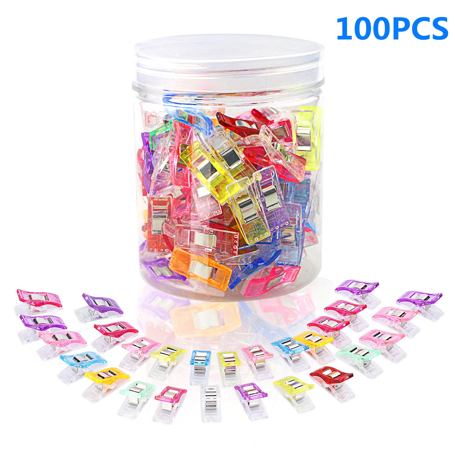 50 PCS Multipurpose Sewing Clips Multicolor Craft Sewing Accessories Clips for Sew Binding,Crafts,Paper Work and Hanging Little Things