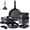 17pcs Gray large size, variant on Gipp 21 Piece Ceramic Pots and Pans Set Non Stick, Cookware Set with Detachable Handles, Safe for Ovens and Dishwashers,Induction Cookers RV Kitchen