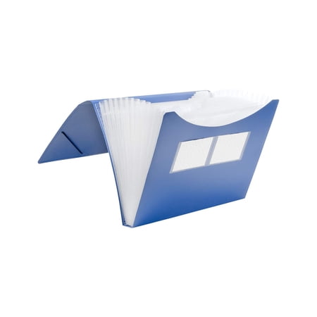 FolderSys Folder with Velcro Closure Pack of 12 Blue