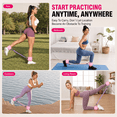 thumbnail image 6 of KOYMISKU Ankle Resistance Bands with Cuffs, Ankle Bands for Working Out, Leg and Glute Exercise Equipment for Kickbacks, Home Gym Workout Bands for Women, 6 of 8
