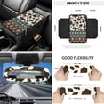 thumbnail image 5 of HUIACONG Aztec Cow Print 12 Pack Car Seat Cover Set Fashionable Car Steering Wheel Cover Car Seat Belt Pad Car Garbage Can Car Organizer Car Coasters Soft and Comfortable Easy to Install All Season, 5 of 6
