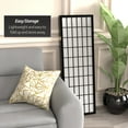thumbnail image 6 of 4 ft. Tall Window Pane Shoji Screen - Black - 4 Panels, 6 of 7