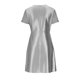 thumbnail image 5 of TaTaai Women Solid Loose Casual Satin Short Sleeve V-Neck Ruched Dress Fashion Elegant Dress Ladies Daily Commute Party Festival Wear Lightweight Breathable No Fading Stylish Dress Gift, 5 of 6