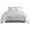 White, variant on Jay 7 Piece Queen Comforter Set, White Polyester Velvet Deluxe Texture- Saltoro Sherpi
