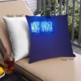 thumbnail image 1 of Ahgly Company Neon Neon Outdoor Throw Pillow, 18 inch by 18 inch, 1 of 6