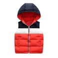 thumbnail image 3 of MEZZALL Veste Sans Manches Rembourrée pour Garçons, Fermeture Éclair, Coupe Décontractée, Hiver, Usage Quotidien, Rouge, 4-5 Ans, 3 of 8