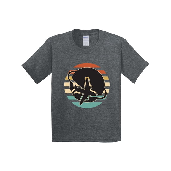 Inktastic Airplane Trip Vintage Travel Youth T-Shirt