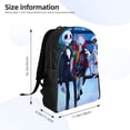 thumbnail image 4 of Goofa The Nightmare Before Christmas Pattern Large Capacity Backpack – Padded Laptop Compartment, Ergonomic Design for School, Work, Travel, and Outdoor Activities, 4 of 8