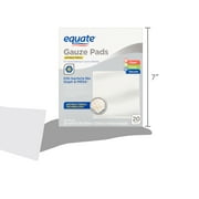 Equate Antibacterial Gauze Pads, 4 in x 4 in, 20 Count