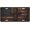 Patriotic Wooden Cross Flag, variant on Rose Gold Crown Design Front License Plate, Novelty Vanity Tag, Aluminum, 6 x 12 Inch