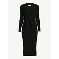 thumbnail image 2 of Sofia Jeans by Sofia Vergara Women's Belted Knit Midi Dress, 2 of 5