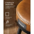 thumbnail image 5 of VASAGLE EKHO Collection - Juego de 2 taburetes de Bar giratorios con Altura de mostrador con Espalda, Piel sintético con Costura, Moderno de Mediados de Siglo, taburetes de Bar de 25.6 Pulgadas de, 5 of 5