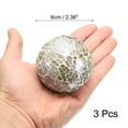 thumbnail image 2 of 3 Pack 2.36" Decorative Balls Mosaic Glass Balls Orbs, Colorful Amber, 2 of 5