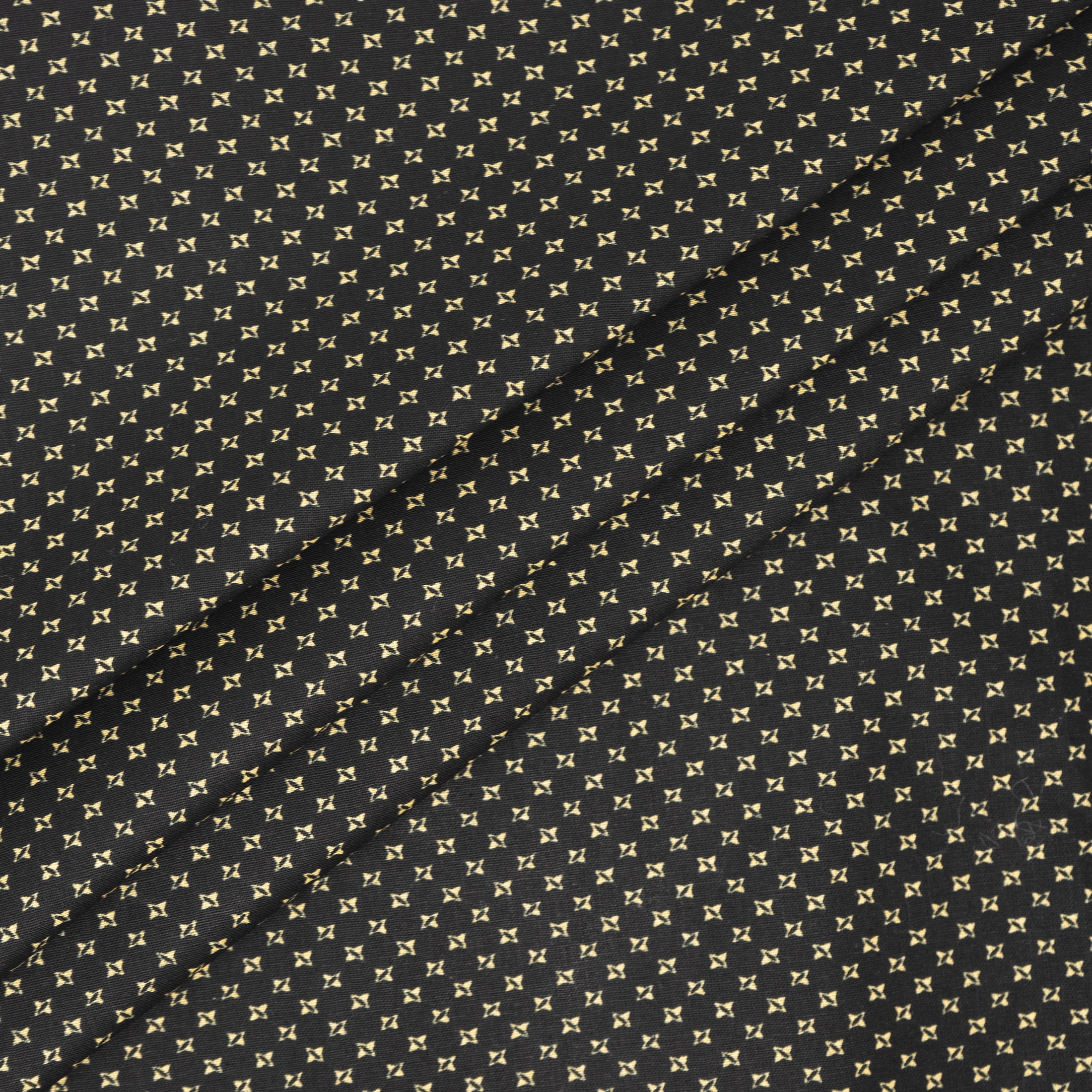 Marcus Brother 1 Yard Cut 100% Cotton Print Fabric, Noir Black, 44" Wide for Quilting & Sewing