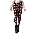 thumbnail image 1 of MKLEKYY leggins mujer Mono con pantalón estampado navideño para mujer 345, 1 of 2