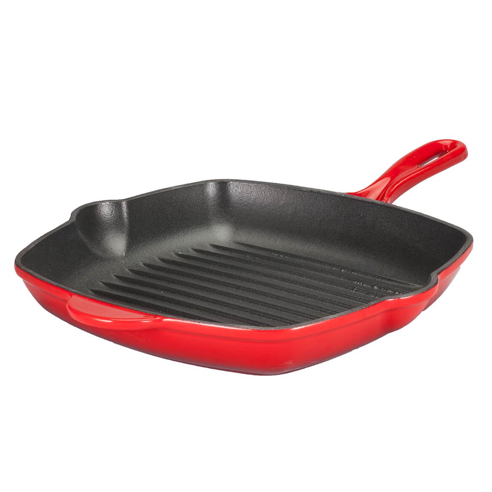 Home Marketplace Enamel Cast Iron Square Griddle