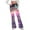 Purple, variant on BVOFAR Womens Sequin Print Flare Leggings Sparkly Glitter High Waisted Bell Bottom Pants Yoga Workout Bootcut Pant