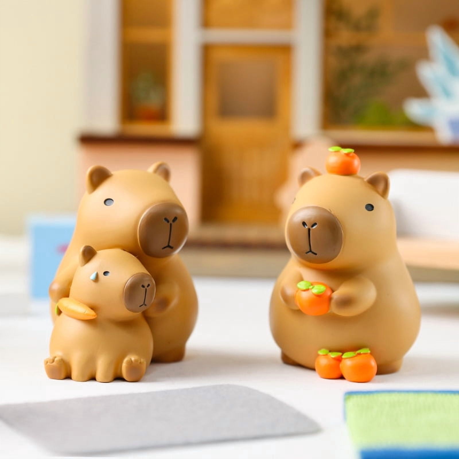 13 Mini-Capybara-Figuren Aus Kunstharz – Sammler-Spielzeug Für Deko, Feengarten & Blindbox