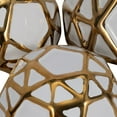 thumbnail image 3 of Sagebrook Home Gold Accented Abstract Modern Decorative Orbs Set of 3, 3 of 6