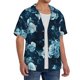 thumbnail image 2 of Fotbe Ink Rose Camisa Estampada de Manga Corta para Hombre, Casual de Verano, Estilo Playero, Sin Arrugas-Small, 2 of 5